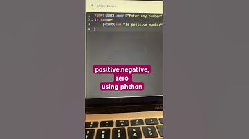 python-positive ,negative.zero using if condition #python #programming #viralvideo