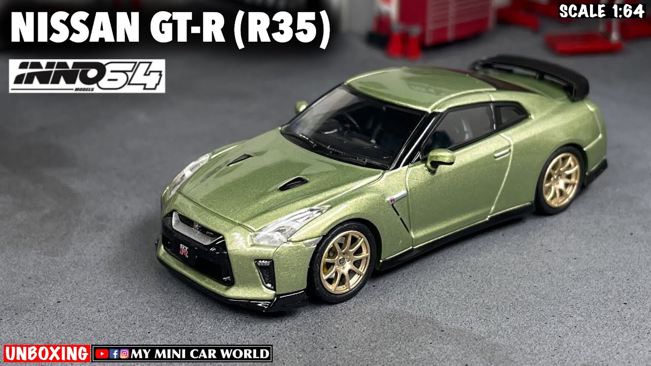 ミニカー 1/64 MCE GT-R R35 Inno64 1:64 Nissan GT-R R35 (Millennium Jade) Diecast Model