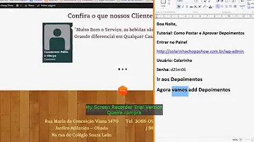Como divulgar depoimentos?