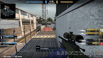 CSGO - AWP ACE ON CACHE - 1 BULLET 2 KILLS ENDING