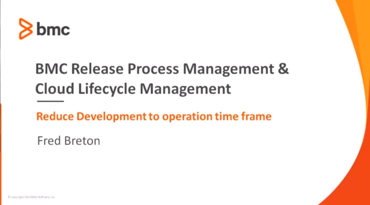 BMC Release Process Management and Cloud integration YouTube