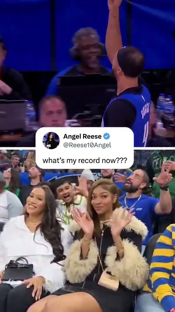 Another home team wins while Angel Reese is in attendance ? (? @OrlandoMagic/TT)