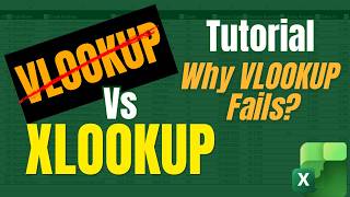 VLOOKUP Vs XLOOKUP Tutorial | Why VLOOKUP Fails? (Free download)