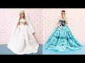 Beautiful & Easy DIY Barbie doll dresses 👗 Wedding dress 👰🏻 Party dress 👗