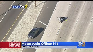 CHP Officer Struck By Vehicle, 10 Freeway Closed Westbound
