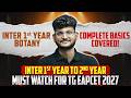 Inter 1st Year Botany 🔥 Complete Basics 😱 EAPCET 2027 Must Watch | TG EAPCET 2027