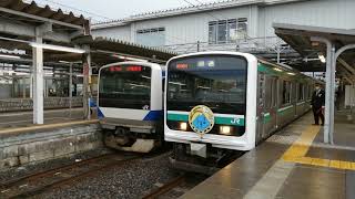 【滅多に走らないE501系の団体列車】E501系K751編成 びゅうツーリズム主催団臨 「水戸線地酒でいやぁど～も」返却回送友部駅発車