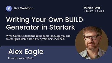 Writing Your Own BUILD Generator in Starlark