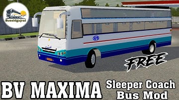 BV MAXIMA Sleeper Coach new bus Mod  || bussid Mod ||  || bus simulator Indonesia ||