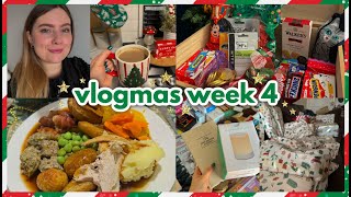VLOGMAS WEEK 4 🎄🎁 Christmas Eve, Christmas Day \& Boxing Day + what I got for Xmas!