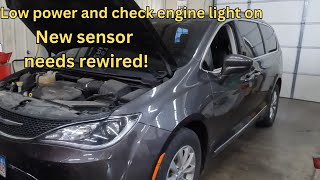2017 Chrysler Pacifica with low power and codes P018C & P0345. Profile