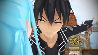 Mmd Konosuba Sword Art Online Kirito Scolds Aqua