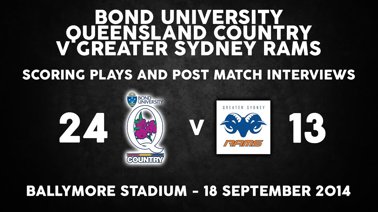 Queensland Country v Greater Western Sydney Rams