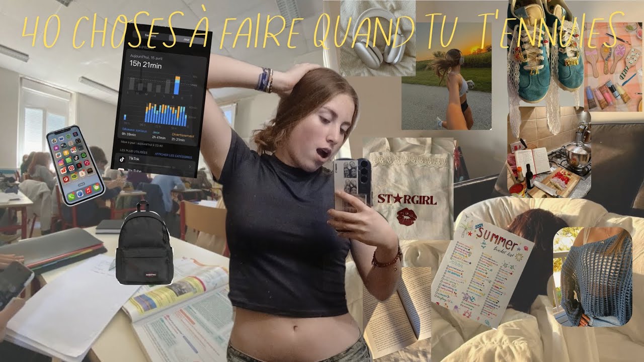 40 choses à faire quand tu t'ennuies (sans écran)