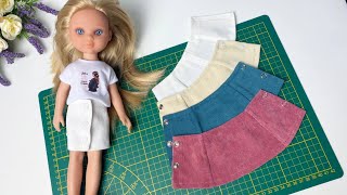 ✔Straight skirt for a doll, clothes for Paola Reina + PATTERN