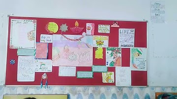 DISPLAY BOAR DECORATION IDEAS, RED BOARD DECORATION