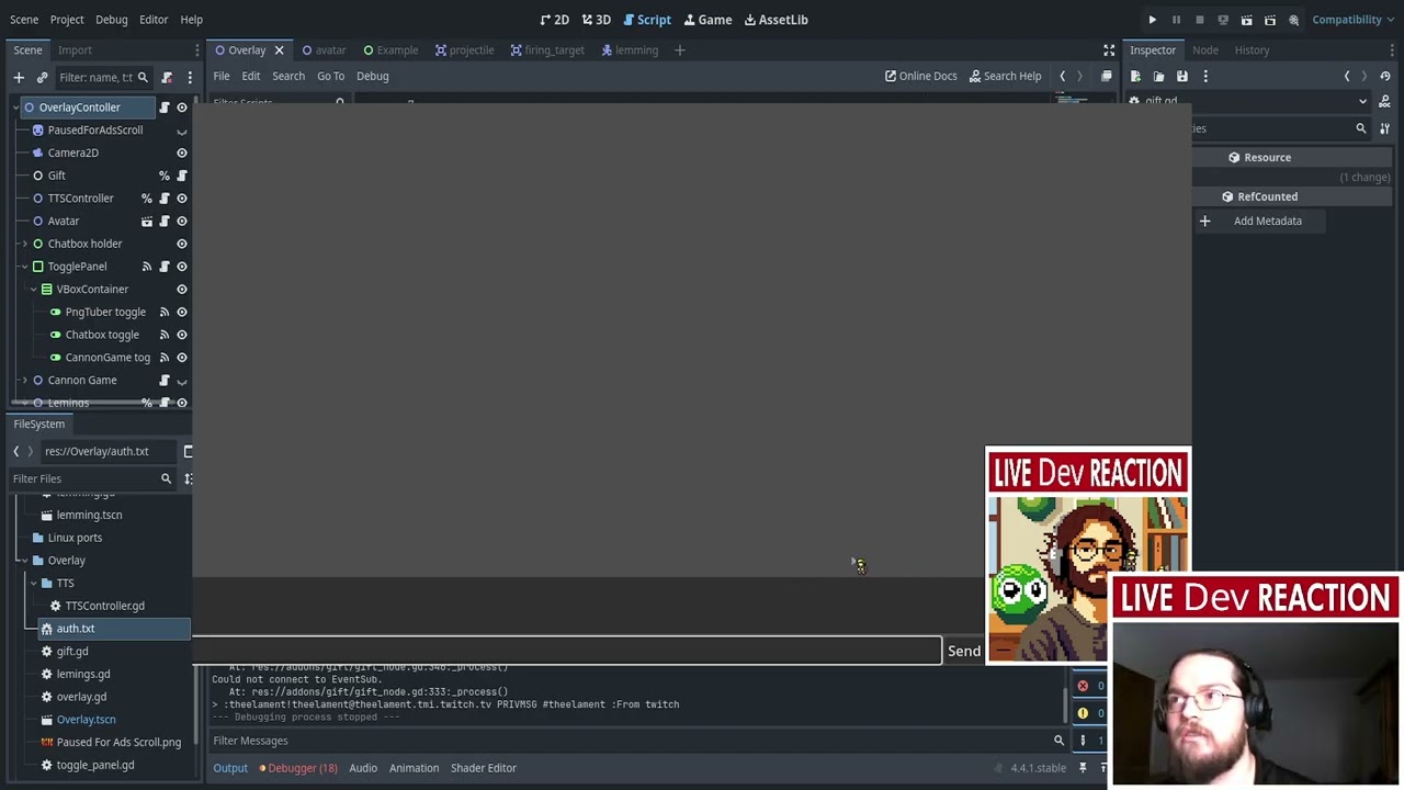 Designing an interactive stream overlay