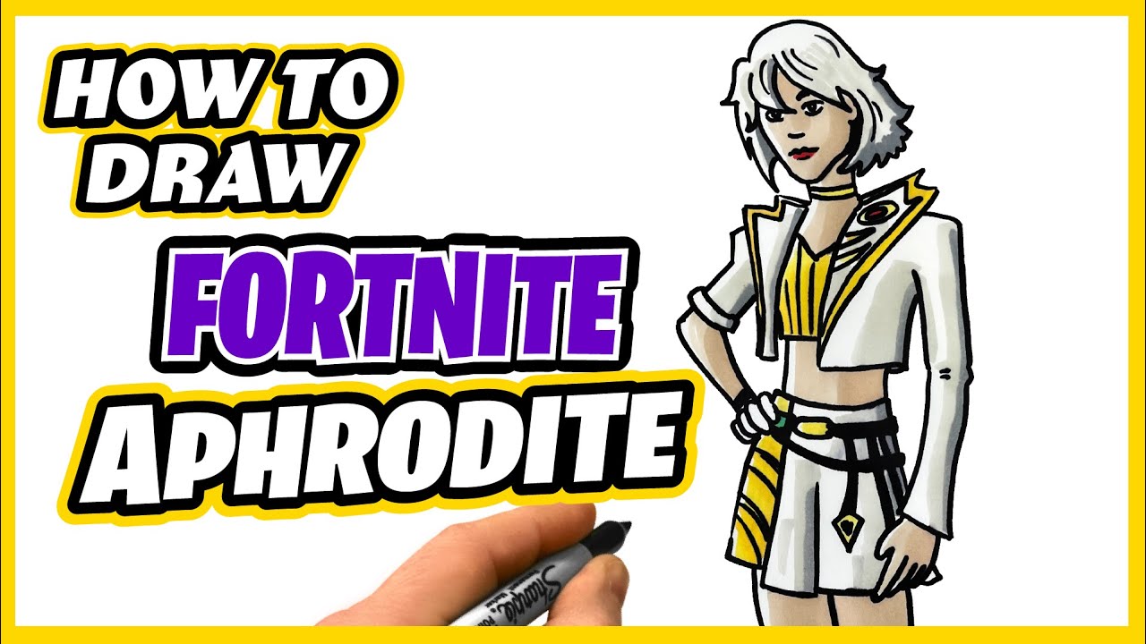 How To Draw Aphrodite | Fortnite | Step by Step Drawing Tutorial # ...