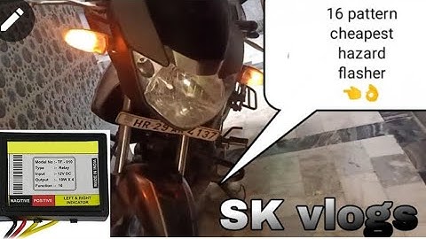 Hazard flasher 16 mode Apache RTR 160 installation.