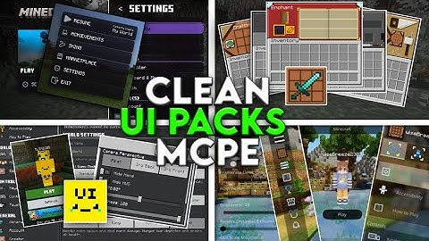 The BEST Clean UI Packs For Minecraft Bedrock Edition!(MCPE 1.21+)