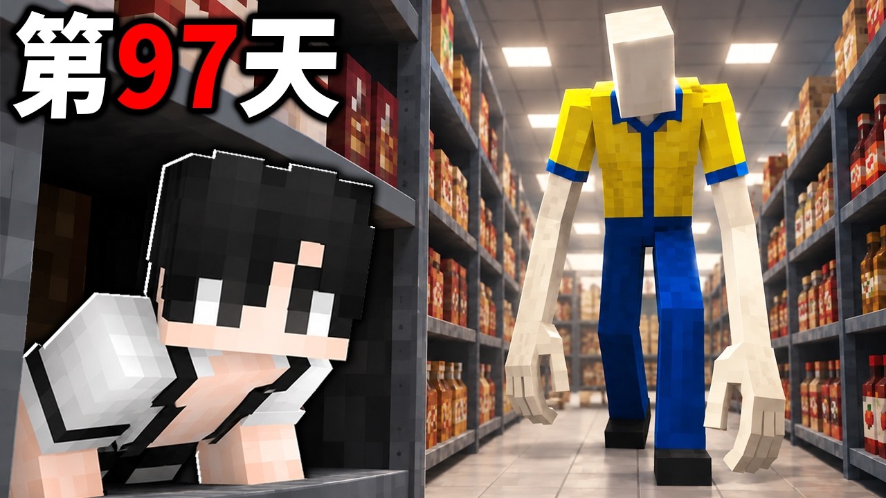 我躲進超市100天卻發現店員全是怪物！