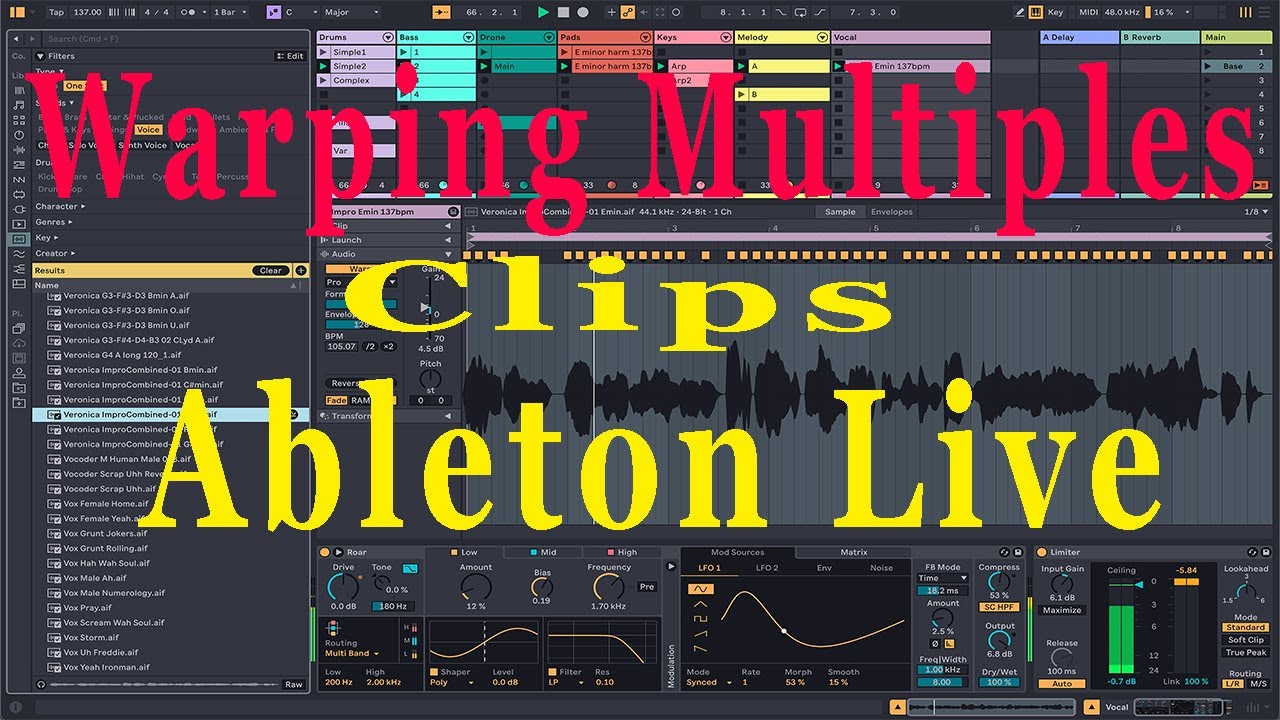 🔥Warp de audio en Ableton Live - Como hacer Warping en multiples clips ...