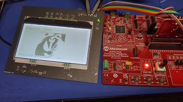 PIC32A glcd connected with 25MHz spi clock using DMA