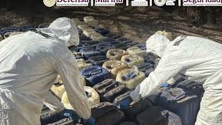 Autoridades federales aseguraron y destruyeron dos narco-laboratorios en Tamazula, Durango.