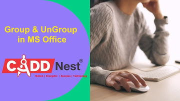 CADD NEST || RT NAGAR || Group & UnGroup in MS Office || KANTHARAJ .N