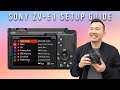 Sony ZV-E1 ULTIMATE SETUP GUIDE! SUPER DETAILED!!