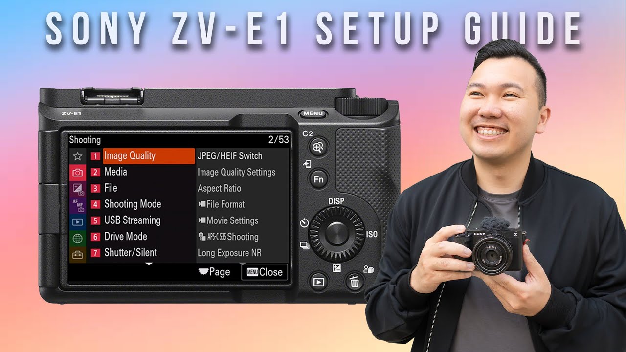 Sony ZV-E1 ULTIMATE SETUP GUIDE! SUPER DETAILED!! 