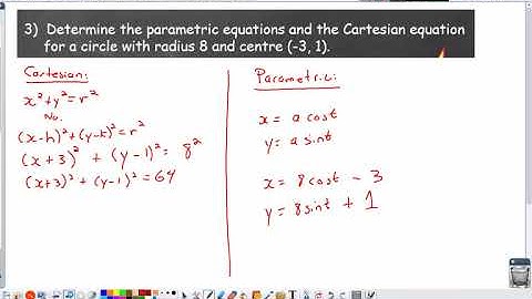 Parametric Equations Part 2