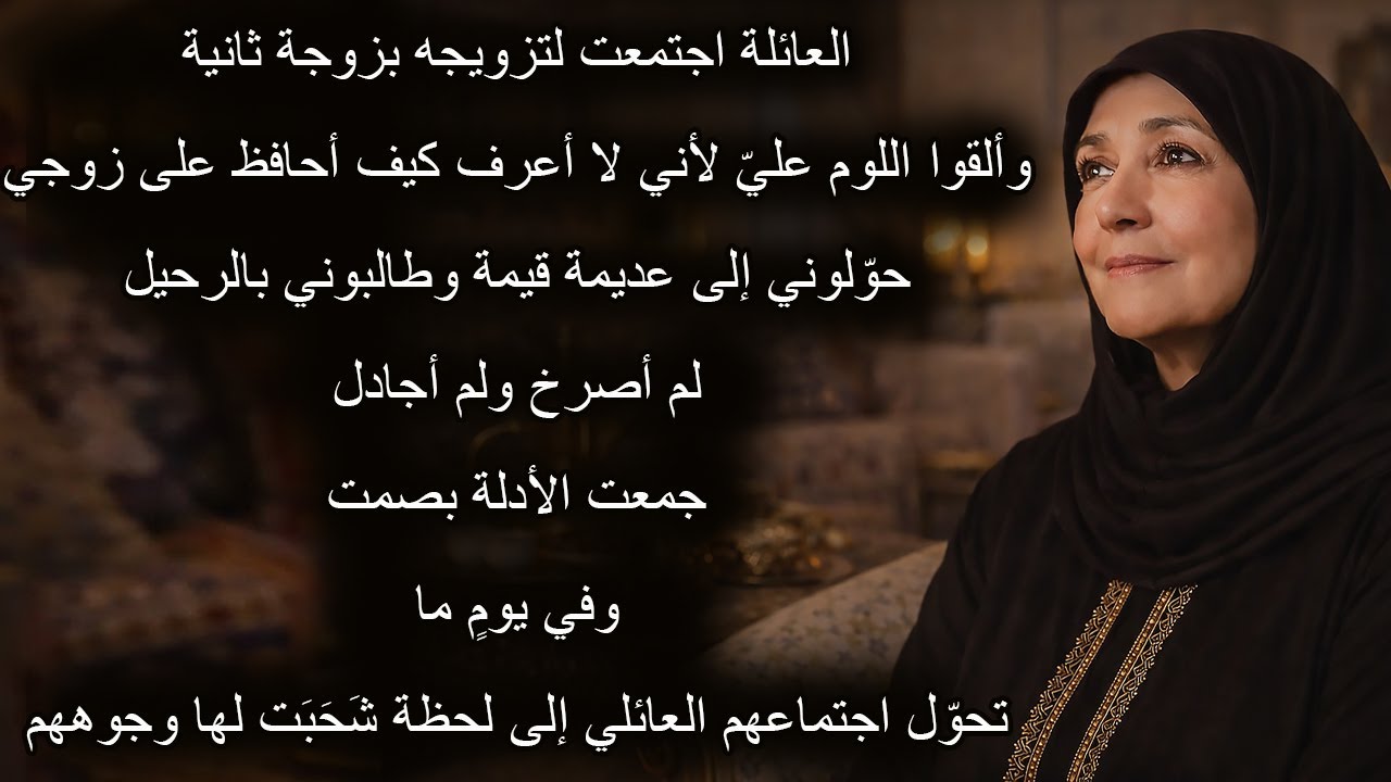 اجتمع أهل زوجي ليزوجوه بثانية وحوّلت اجتماعهم إلى لحظة شحبت فيها وجوههم