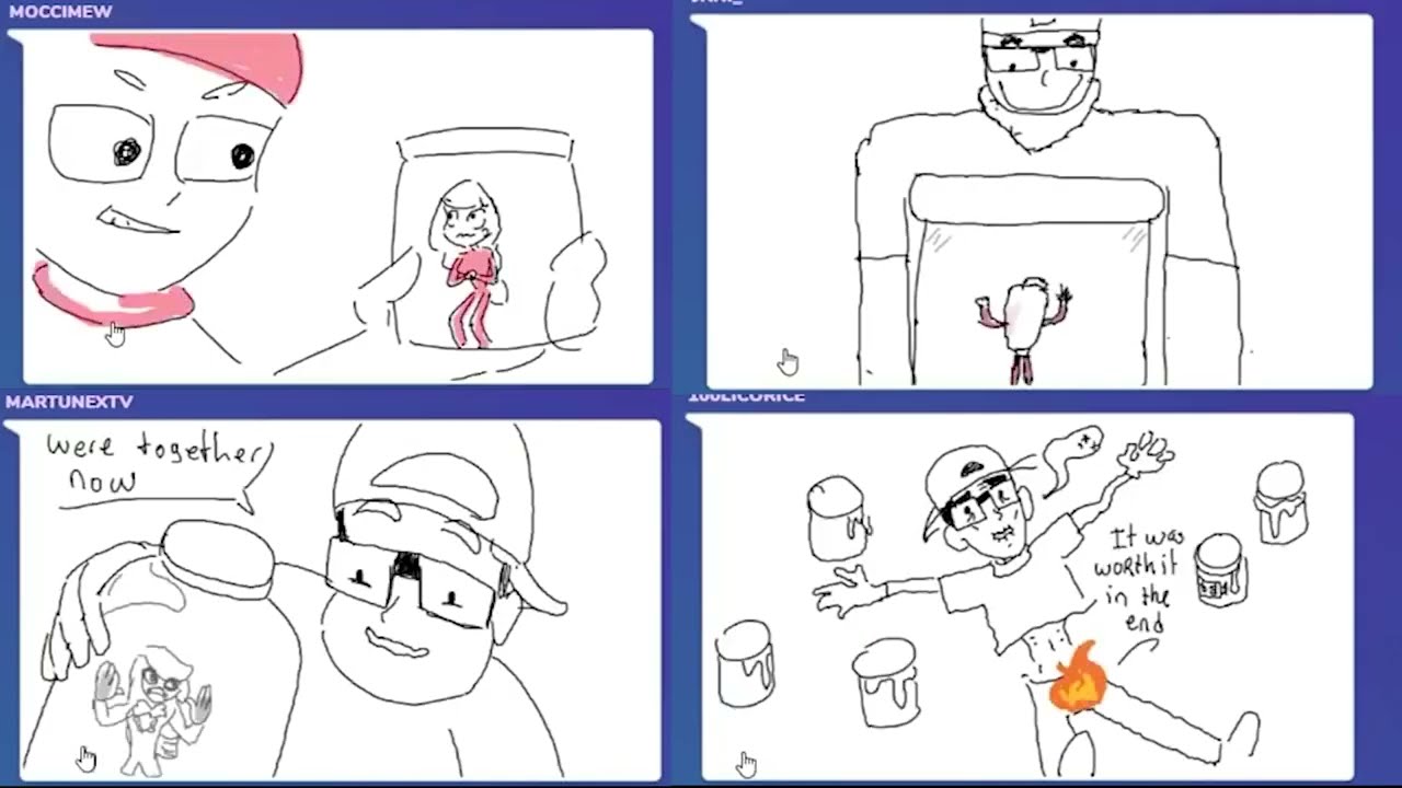 Gartic Phone but Charlie is in the C*m Jar 🫙 (Video Editor Application 1 Minute Trial: Gartic Phone)