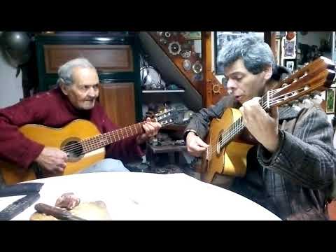 "El mate que cebo mama" Voz y guitarra base- Walter Larroquet- primera guitarra Federico Larroquet.