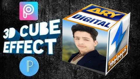 3D Cube Effect pixellab Editing Tutorial & pixellab 2020 Picsart background change || top2u