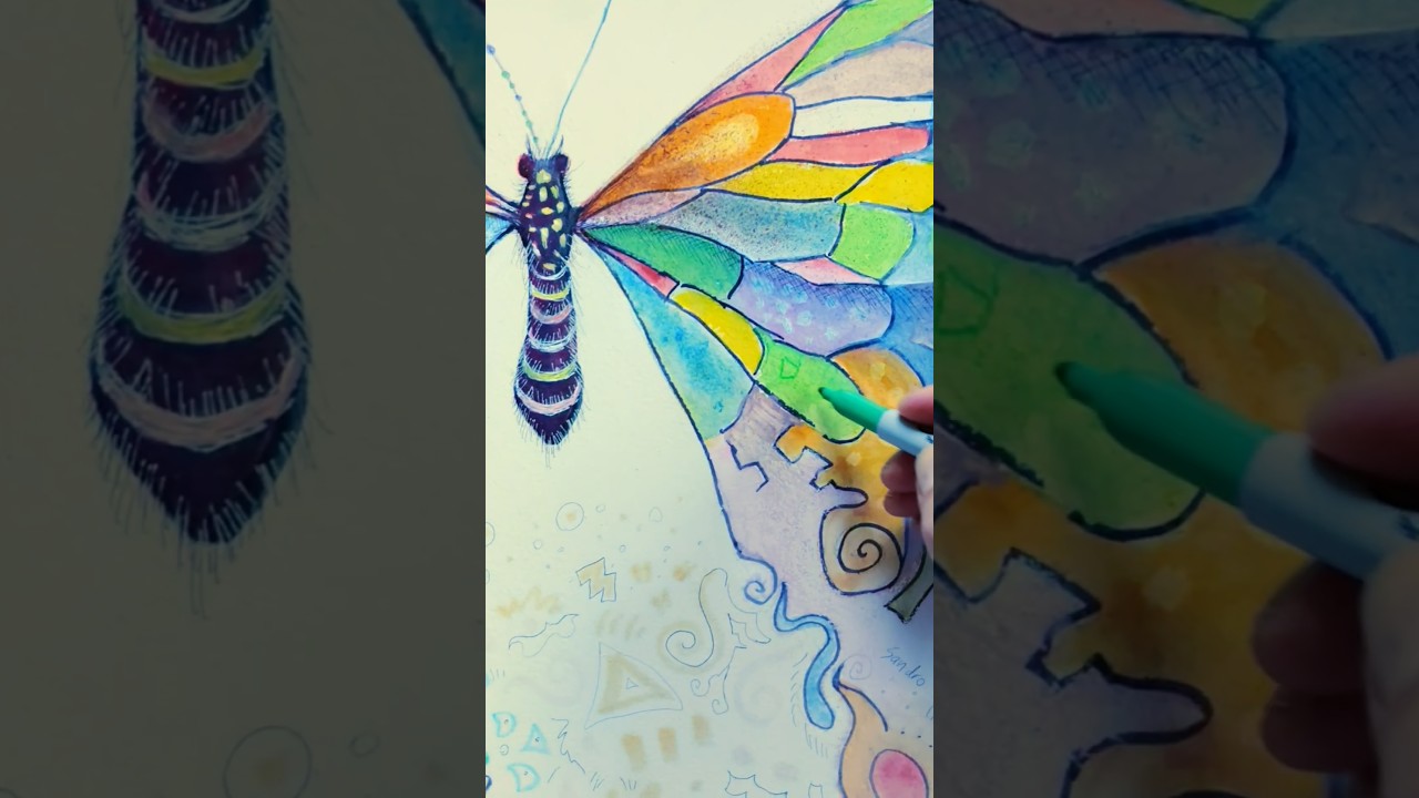 Butterfly Surreal Colors 