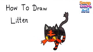 How To Draw Litten Pokémon Step By Step How To Draw Litten Pokémon Step By Step