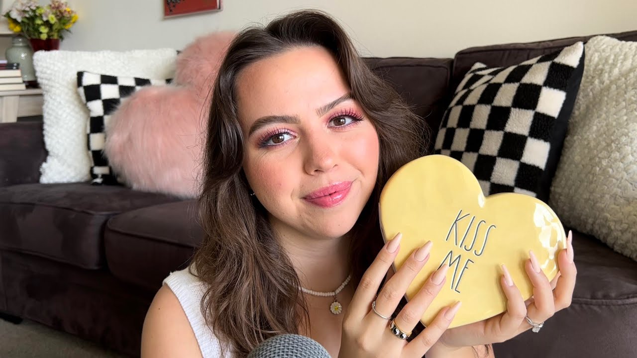 ASMR TJ Maxx Haul ✨ | Valentines Day Home Decor Items 💗 | Tapping, Textured Scratching, Whispering 🥰