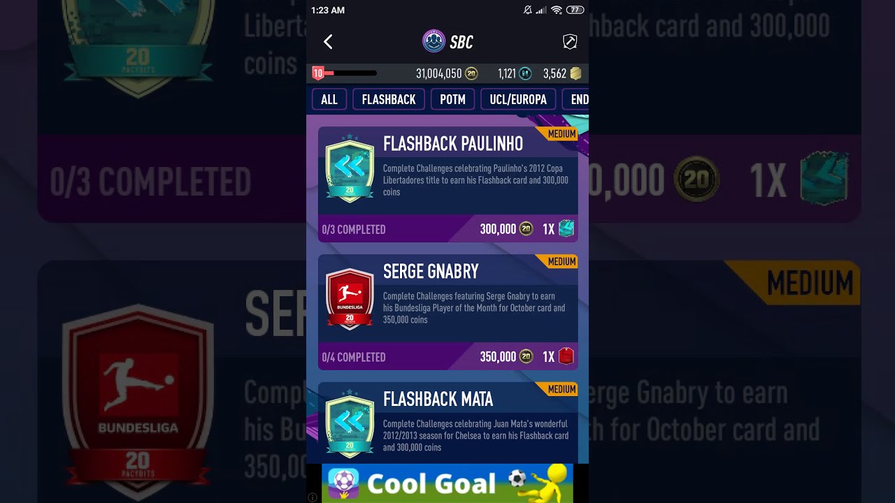 Flashback Paulinho SBC Pacybits Fut 20