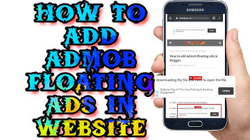 How to add admob floating ads in blogger||Admob ads as floating ads||