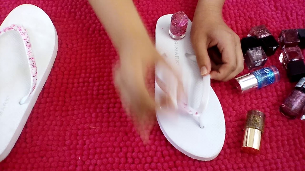 Summer diy flip flops part 1 - YouTube