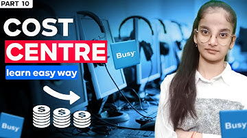 #10 Cost center entry in Busy Accounting Software | #busyaccountingsoftware #upgrade