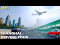 4K Shanghai Driving Tour Across Mega City From East to West|上海驾车之旅穿越都市丛林|从浦东新区到虹桥枢纽商务区|延安路高架快速路全程