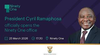 President Cyril Ramaphosa officially opens the Ninety One Office in Cape Town