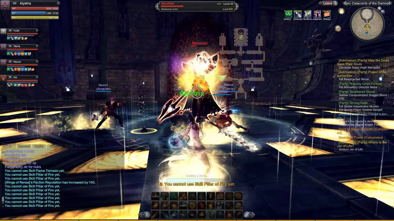 RaiderZ Epic Catacombs Manelloth Boss