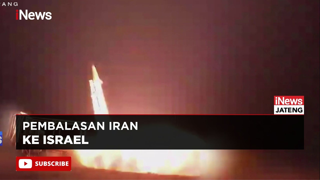 Tanpa Ampun, Iran Balas Hujani Rudal Ke Pusat Kota di Israel