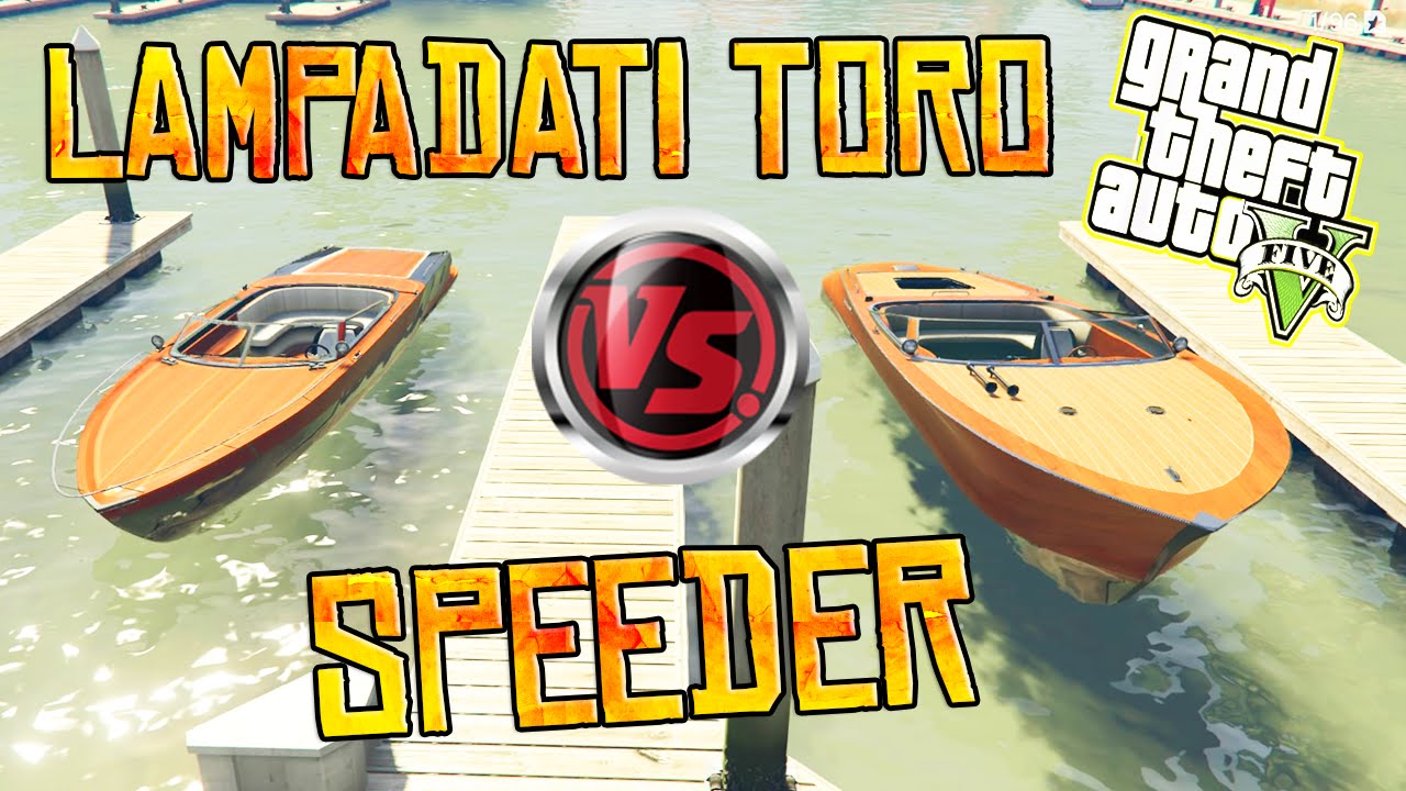 Gta V Boat Vs Boat Lampadati Toro Vs Speeder Youtube