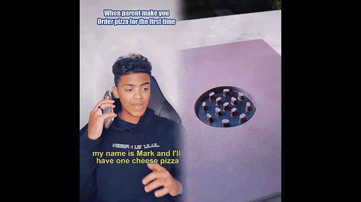 When your parents make you order pizza as a kid…😭💀 #comedy #viral