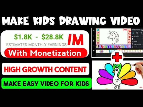 Kids Drawing Video || Copy Paste Video On Youtube And Earn money | copy paste on youtube #copypaste